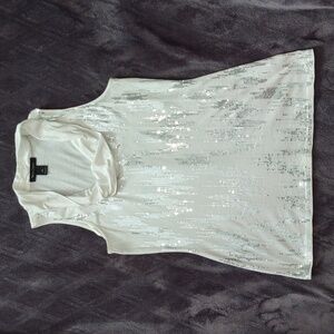 White Top With Sequins